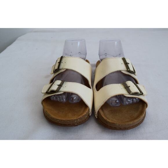 El Naturalista N5794 Shoes Women’s 40 US 9 Cream Sandals Two Strap Leather - Picture 2 of 10